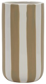 Ceramiczny wazon w grube pionowe pasy, Ø 12 x 20 cm