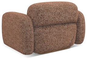 Pomarańczowy/brązowy fotel Ailani – Makamii