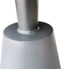 Stolik ogrodowy aluminiowy antracyt okrągły 40x40x50 cm lekki odporny taras