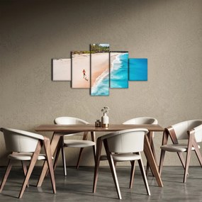 Obraz - Bieg na plaży (125x70 cm)