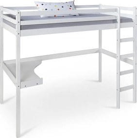 Łóżko piętrowe 96x206x175 cm białe