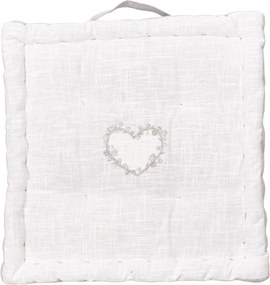 Poduszka do siedzenia na podłodze CONSTANCE, muślinowa bawełna, 40 x 40 x 10 cm