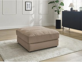 Szarobrązowy aksamitny podnóżek Sierra – Bobochic Paris