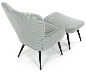 Fotel relaksacyjny z podnóżkiem L7285 BLUE6,niebieski