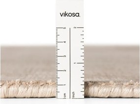 Beżowy dywan z wiskozy tkany ręcznie 120x180 cm Noemi – Vikosa