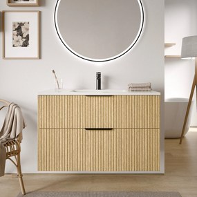 Badmöbel Set TIM 100 cm mit Waschbecken