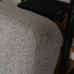 Sofa z Funkcją Spania ARUBA Wersalka Rozkładana Dwuosobowa Szara Nowoczesna do Salonu