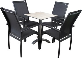 EXPERT - aluminiowe sztaplowane krzesło ogrodowe - Towar z drobną wadą (N526)