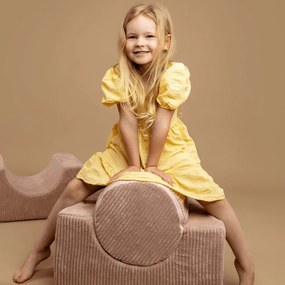 Turkusowy sztruksowy piankowy plac zabaw 4 szt. wysokość 30 cm 45x170 cm Montessori – Meowbaby