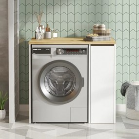 Szafka do pralki Saly White and Walnut