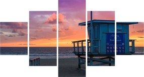 Obraz z plaży Santa Monica (125x70 cm)