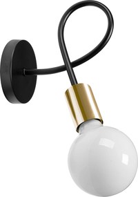 Lampa Kinkiet Ścienny Metalowy Loft PARADISE APP516-1W Złota