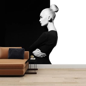 Fototapeta - Kobieta à la yin i yang (196x136 cm)