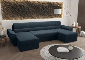 Granatowy narożnik rozkładany z pojemnikiem K2-A24