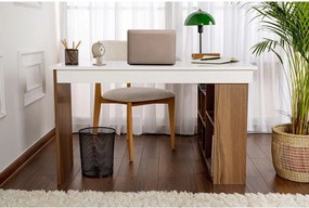 Biurko w dekorze orzecha 120x130 cm Vesper – Kalune Design