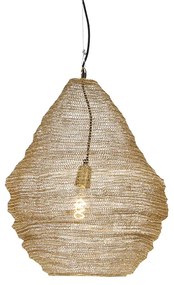Orientalna lampa wisząca złota 45 cm - Nidum LKolonialny Oswietlenie wewnetrzne