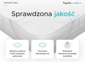 Nieprzepuszczalny ochraniacz na materac FROTTE na łóżeczko 60 x 120 cm