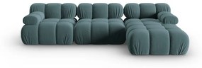 Morska aksamitna sofa 285 cm Bellis – Micadoni Home