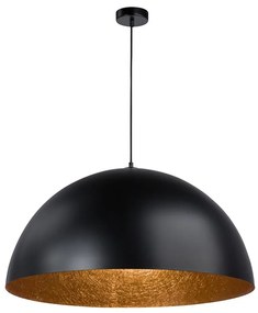 Żyrandol na lince SFERA 1xE27/60W/230V śr. 50 cm czarny/miedziany