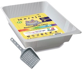 5x Kuweta jednorazowa, żwirek bentonitowy dla kota PH CONTROL z tacką 5x2,7l + 5x szufelka