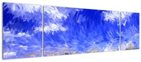Obraz - Obraz olejny, Złote pole (170x50 cm)