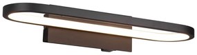 Kinkiet LED w kolorze matowej czerni (dł. 40 cm) Gianni – Trio