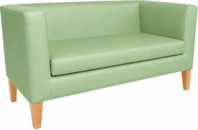 Sofa Monaco : Kolor nogi - Drewno, Kolor tkaniny - EKO-SKÓRA - 7D, Typ tkaniny - Eko-skóra , Wysokość nogi - 20 cm