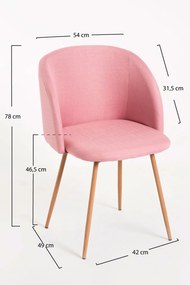 Krzeso z aksamitnej tkaniny