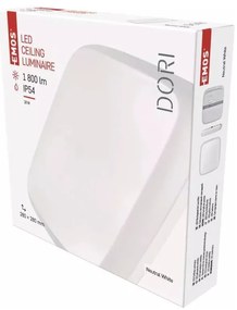 Biała lampa sufitowa LED 28x28 cm Dori – EMOS