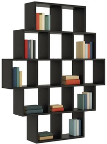 Czarny regał na książki wiszący lub stojący C1-P43