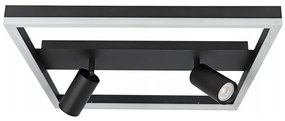 Oprawa sufitowa LED/38W/230V + 2xGU10/30W czarna