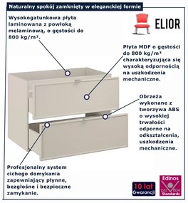 Kaszmirowa szafka pod umywalkę z szufladami  E6-Z14