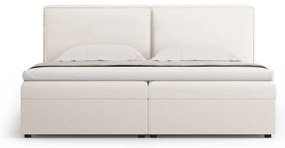 Kremowe łóżko boxspring ze schowkiem 180x200 cm Arendal – Cosmopolitan Design