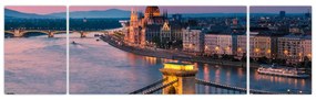 Obraz - Panorama miasta, Budapeszt, Węgry (170x50 cm)