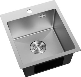 Mexen Solix zlewozmywak stalowy 1-komorowy 400 x 450 mm, inox - 6401401000-01