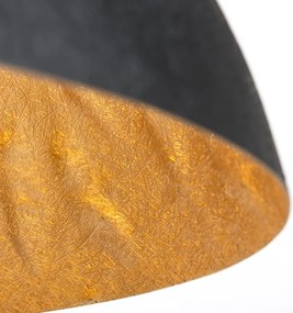 Inteligentna lampa wisząca czarna ze złotem 70 cm z WiFi A60 - Magna