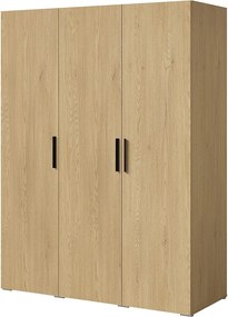 Szafa uchylna Napoli 3D 150 Dąb Cremona (czarny lub złoty uchwyt)