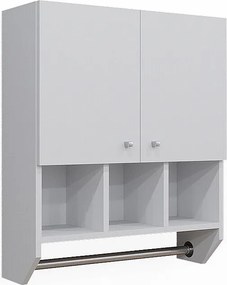 Szafka łazienkowa biały 59.2x22x70.5 fynn