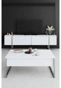 Stolik konferencyjny Luxe White and Silver