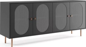 Komoda 4-dzielna Monar – elegancki mebel z kolekcji Monar, nowoczesny design, wiele kolorów blatu i stali do wyboru