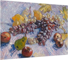 Obraz - Vincent van Gogh, Grapes, Lemons, Pears, and Apples, reprodukcje (70x50 cm)