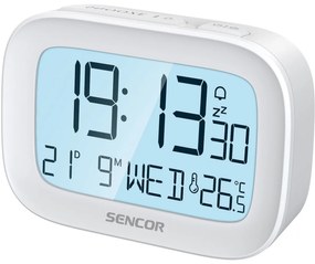 Sencor SDC 2200 zegar z budzikiem, biały
