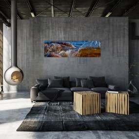 Szczegółowy obraz - woda między kamieniami (170x50 cm)