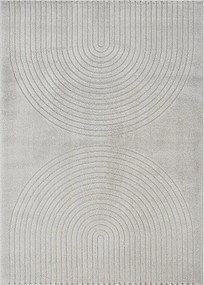 Dywan Elisa Geometryczny design, Szary, 140 x 200 cm