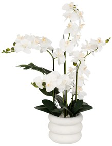 Sztuczny storczyk MICK w ceramicznej doniczce, 80 cm