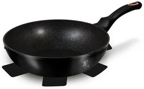 Berlinger Haus Patelnia Wok z powłoką marmurowąBlack Rose Collection, 30 cm