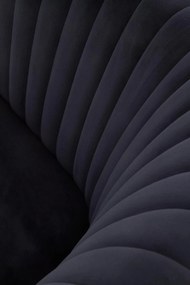 Tapicerowany fotel w stylu glamour Crown