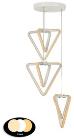 Biała metalowa lampa wisząca LED ø 20 cm Baris – Squid Lighting