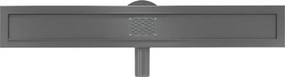 Mexen Flat 360° korpus do odpływu liniowego obrotowy 50 cm, gun gray szczotkowany - 1E40050