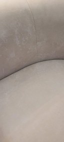 Sofa Beżowa, tapicerowana tkaniną 180/90/75 cm BOWEN